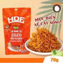 Mực Xé Sợi Zozo 70g, cay cay ngọt ngọt, giòn thơm đậm vị Đồ ĂN VẶT Cao Cấp