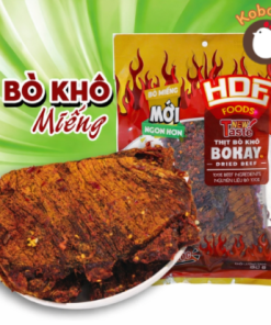 Koboga FoodsThịt Bò Khô Miếng Bokay 80g, bản to mềm, thơm ngon hảo hạng.