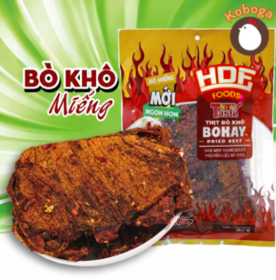 Thịt bò khô miếng Bokay 80g