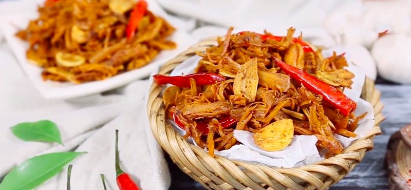 khô gà bơ tỏi