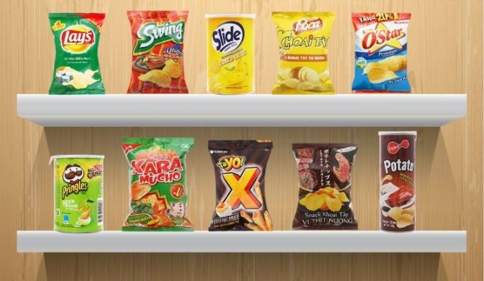 Snack khoai tây ăn vặt